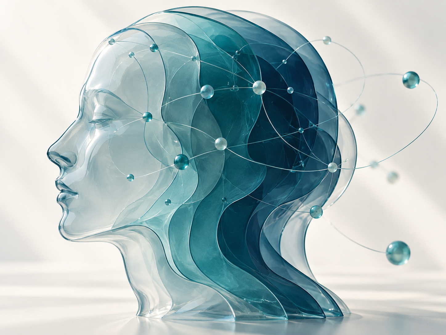Ilustración conceptual del estudio del pensamiento y el cambio humano